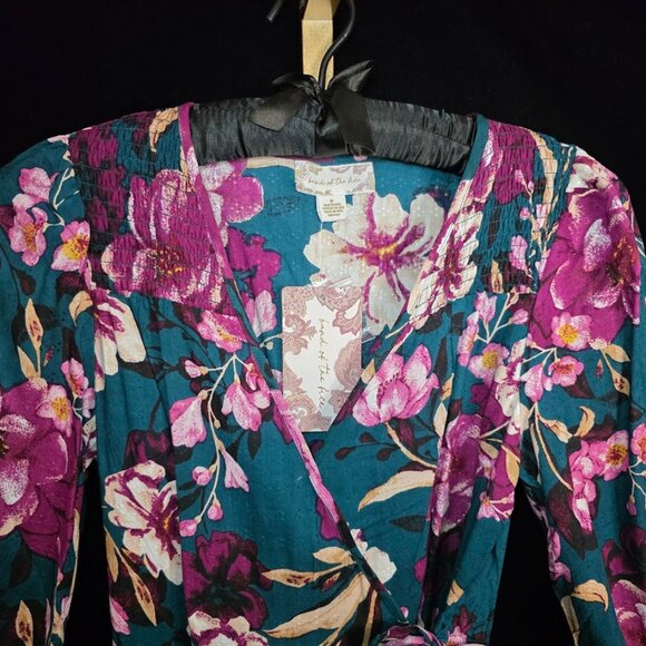 NWT Band of the Free Floral Wrap Maxi Dress M - Picture 3 of 14